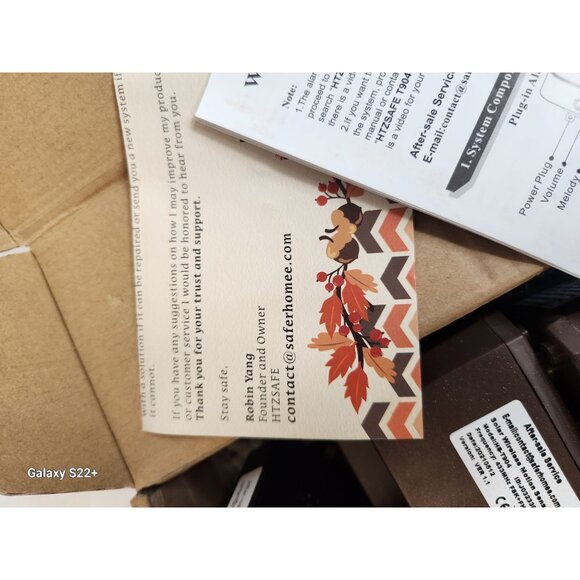 HTZSAFE Solar Wireless Driveway Alarm System 1 Receiver + 3 Sensors Kit Easy Set - Picture 9 of 10